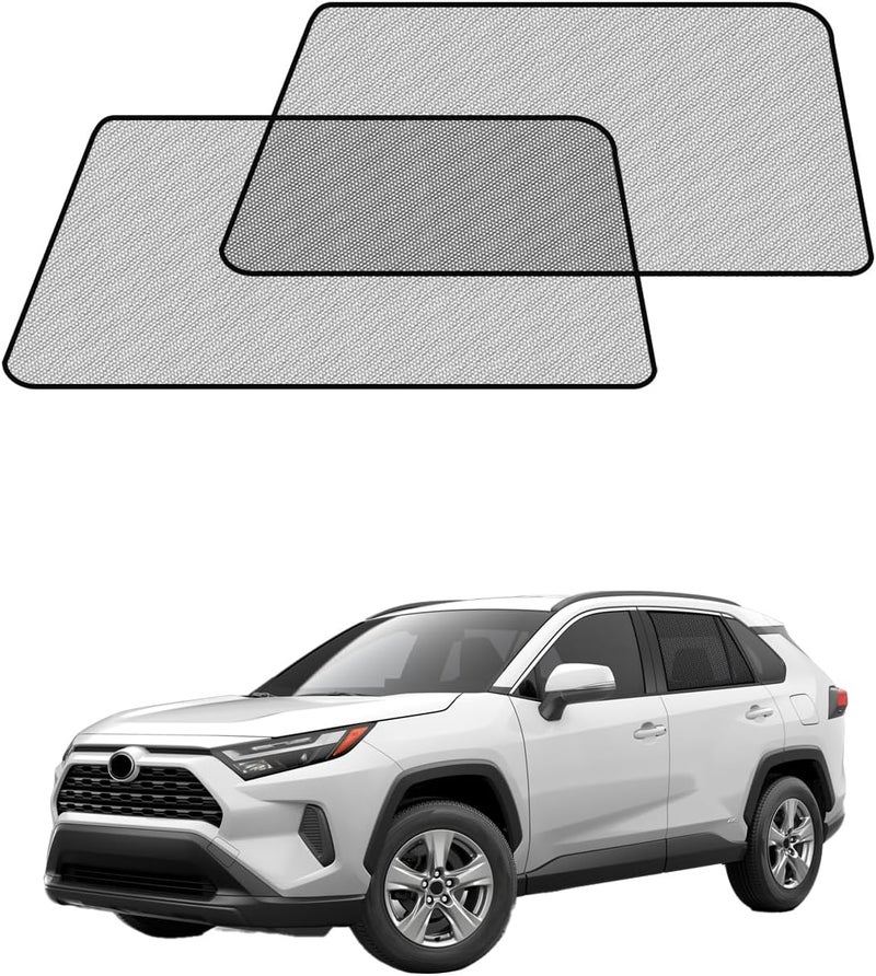 RSACET Car Window Shades for Toyota RAV4(2019-2025), 2-Pack Rear Window Sun Shades for Baby – Breathable Mesh, UV & Heat Blocker, Privacy Protection for Camping, Travel, Sleep & Nursing - Image 1